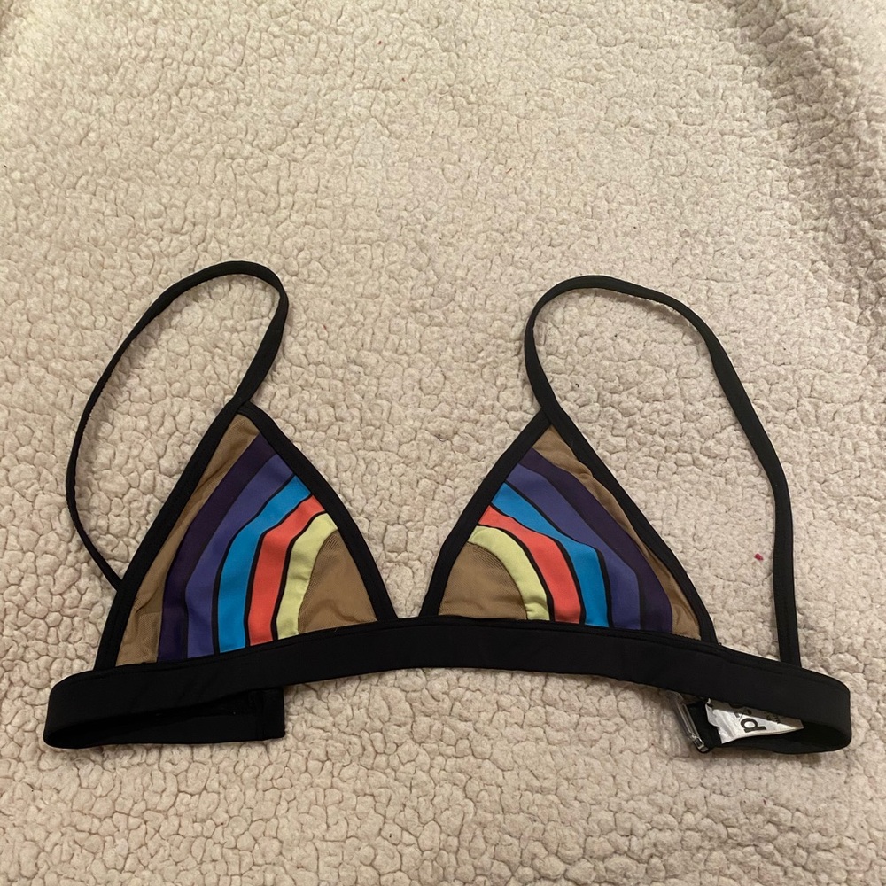 Pacific & Driftwood Swimwear Rainbow mesh top